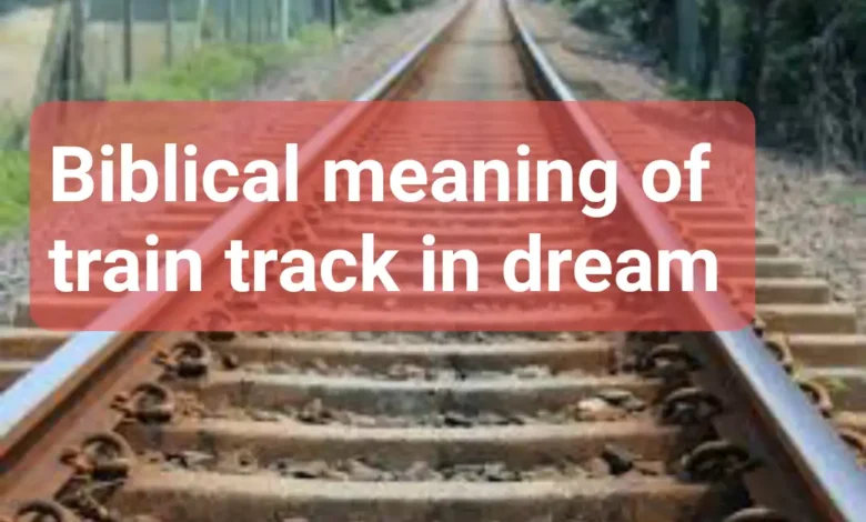 biblical meaning of train track in dream